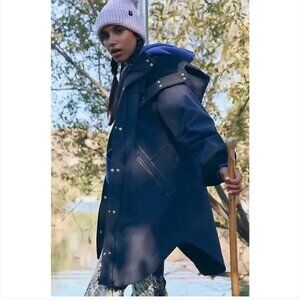 NWT Free People Moon Magic Reflective Rain Parka Reflective XS